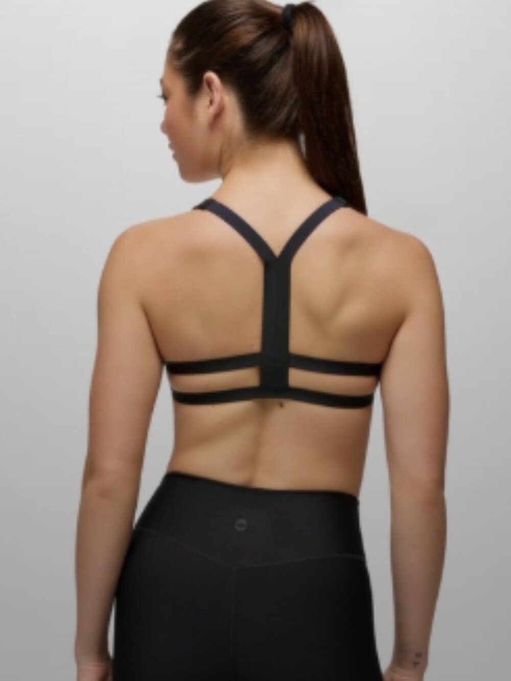 Athleta Sculptek Deep Breath Bra Black Sports Bra Size XS NWT